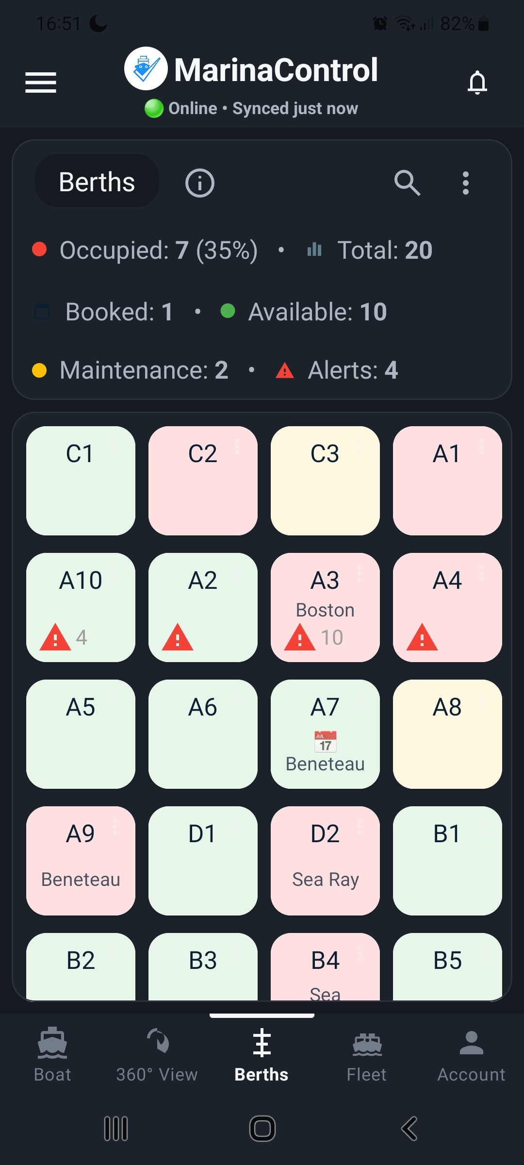 MarinaControl booking requests created from WhatsApp berth enquiries